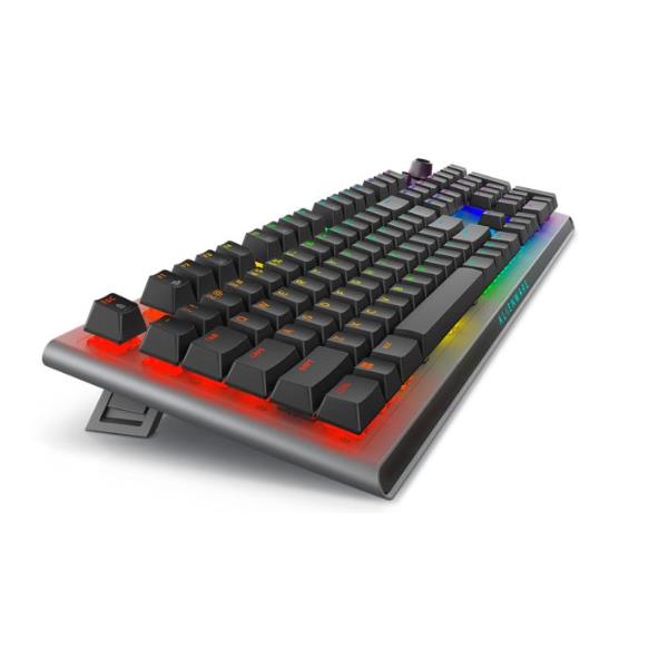 Alienware Tri-Mode AW920K - Tastiera - AlienFX per tasto RGB/16,8 milioni di colori - senza fili - USB, 2.4 GHz, Bluetooth 5.1 - QWERTY - USA - interruttore: CHERRY MX Red - Dark Side of the Moon
