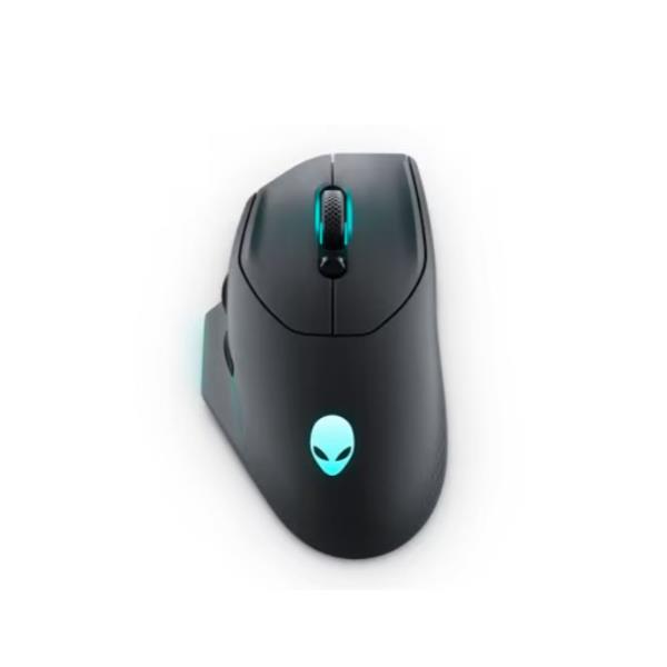 Alienware AW620M - Mouse - per destrorsi - ottica - 7 pulsanti - senza fili, cablato - USB, 2.4 GHz - Dark Side of the Moon - retail - scatola