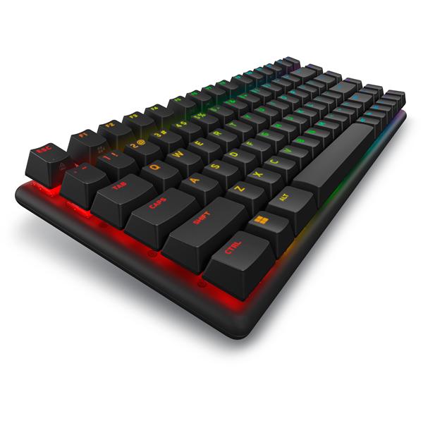 Alienware Pro Wireless Gaming Keyboard - Tastiera - 75% - compact TKL - AlienFX per tasto RGB/16,8 milioni di colori - senza fili - USB, 2.4 GHz, Bluetooth 5.1 - QWERTY - USA - interruttore: Switch meccanici lineari Alienware (hot-swappable) - Dark Side of the Moon