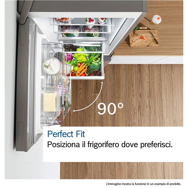 Bosch Serie 4 KGN392I1F , Frigorifero combinato da libera installazione, classe A