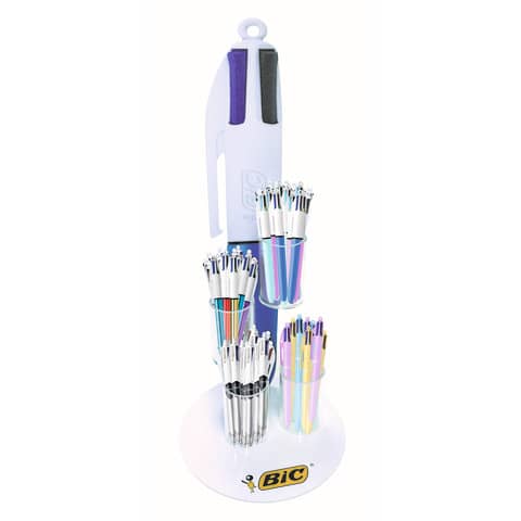 Bic PENNE A SFERA 4 COLOURS - Espositore 108pz