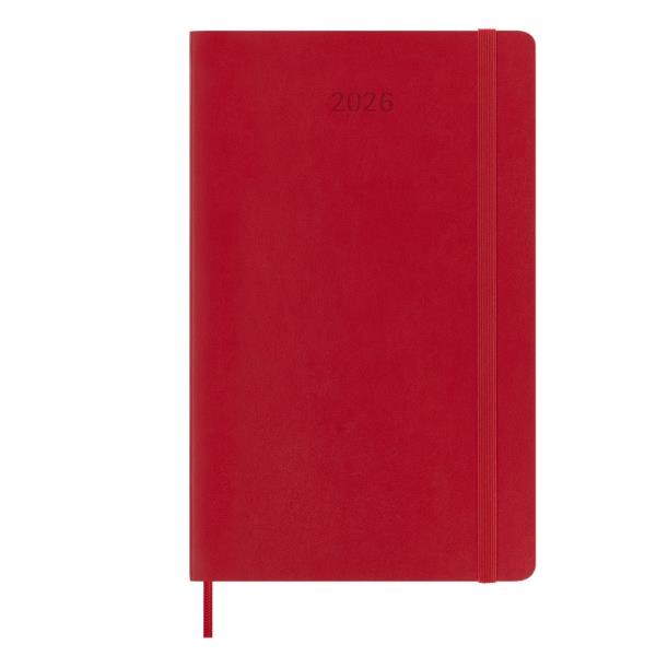 Moleskine AGENDA SETTIMANALE 2026 ROSSA COPERTINA MORBIDA LARGE