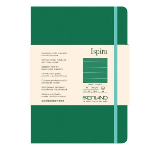 Fabriano Ispira Hard A5 - Fogli 96 - Lines - Green
