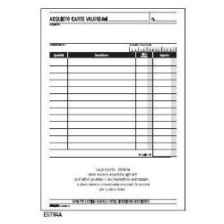 Blocco acquisto valori bollati - 50/50 fogli autoricalcanti - 23 x 15cm - Edipro