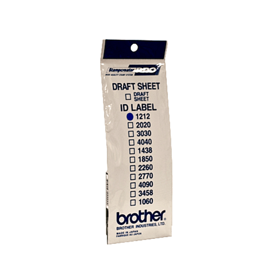 Brother ID1212 - 12 x 12 mm 12 etichette etichette per timbri - per StampCreator PRO SC-2000, PRO SC-2000USB