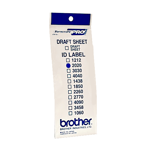 Brother ID2020 - 20 x 20 mm 12 etichette etichette per timbri