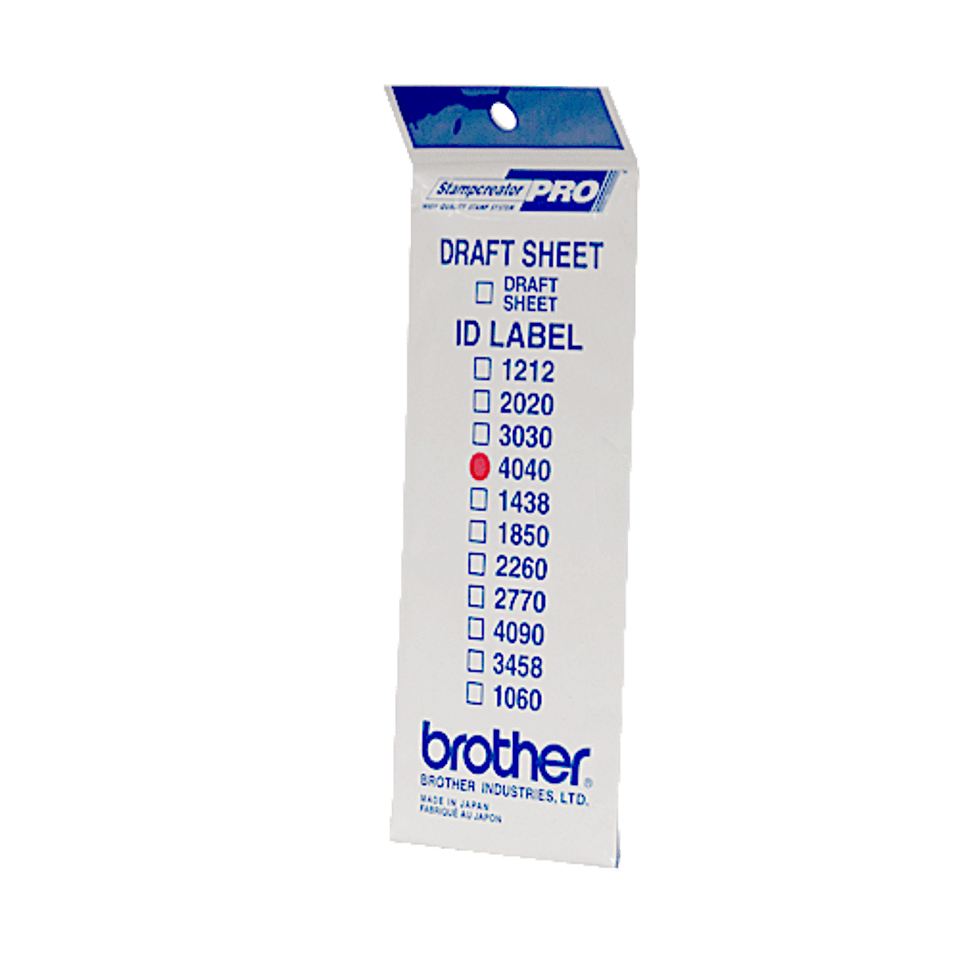 Brother ID4040 - 40 x 40 mm 12 etichette etichette per timbri - per StampCreator PRO SC-2000, PRO SC-2000USB