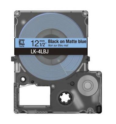 Epson LabelWorks LK-6GBJ - Black on matte green - Rotolo (2,4 cm x 8 m) 1 cassetta(e) confezione da appendere - cartuccia a nastro - per LabelWorks LW-C610
