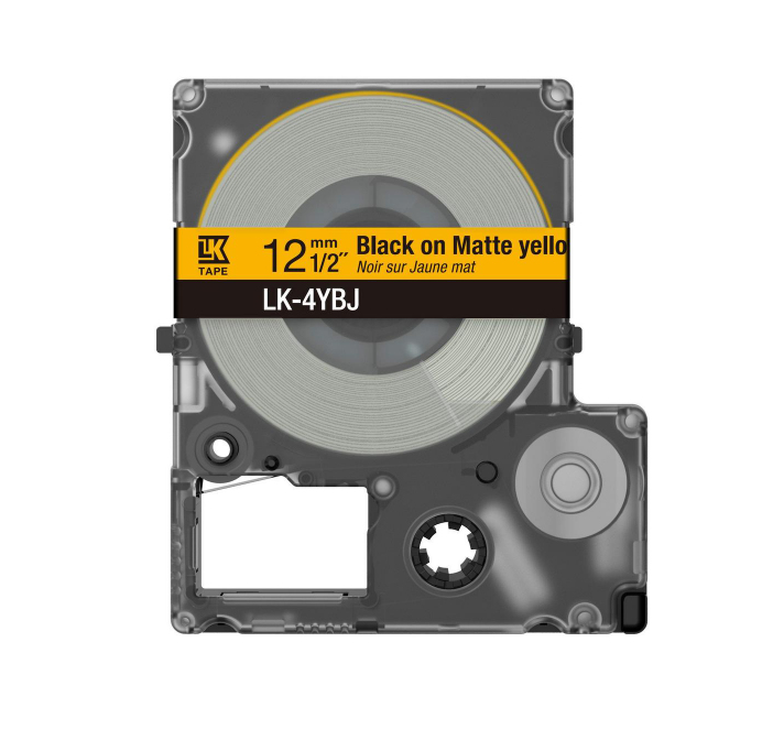 Epson LabelWorks LK-6RBJ - Black on matte red - Rotolo (2,4 cm x 8 m) 1 cassetta(e) confezione da appendere - cartuccia a nastro - per LabelWorks LW-C610
