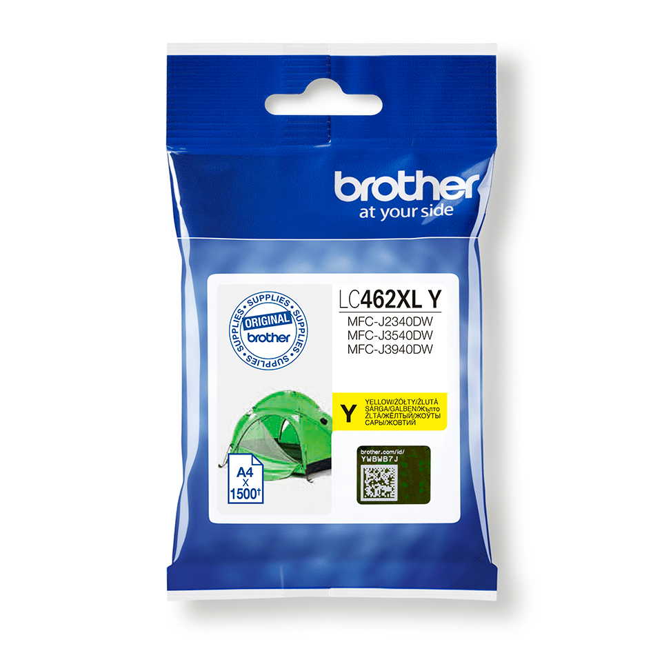 Brother LC462XLY - Alta capienza - giallo - originale - cartuccia d'inchiostro - per Brother MFC-J2340DW, MFC-J3540DW, MFC-J3940DW