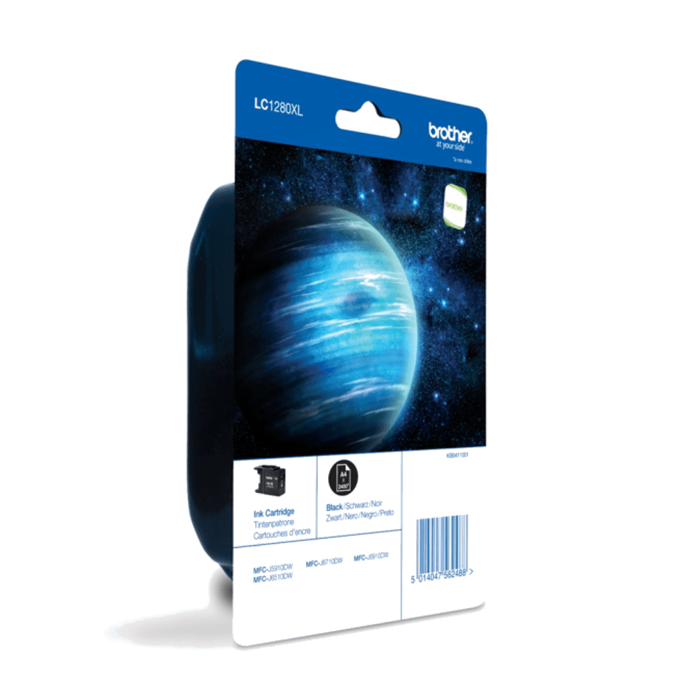 Brother LC1280XLBKBP - Alta capienza - nero - originale - blister - cartuccia d'inchiostro - per Brother MFC-J5910DW, MFC-J6510DW, MFC-J6710DW, MFC-J6910DW