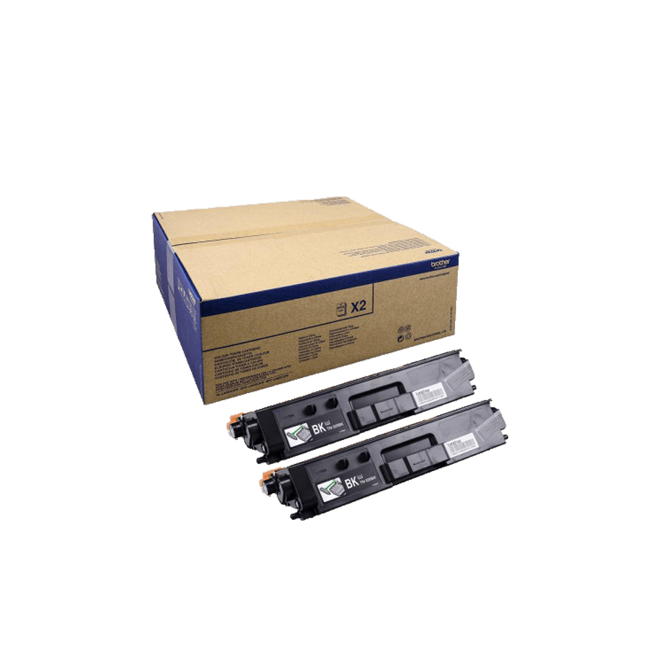 Brother TN329BK - Confezione da 2 - nero - originale - cartuccia toner - per Brother DCP-L8450CDW, HL-L8350CDW, HL-L8350CDWT, MFC-L8850CDW