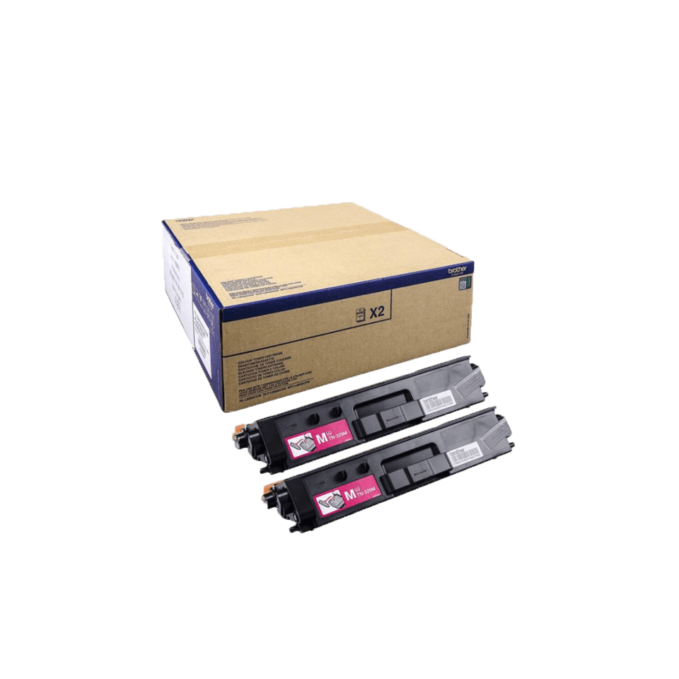 Brother TN329M - Confezione da 2 - magenta - originale - cartuccia toner - per Brother DCP-L8450CDW, HL-L8350CDW, HL-L8350CDWT, MFC-L8850CDW