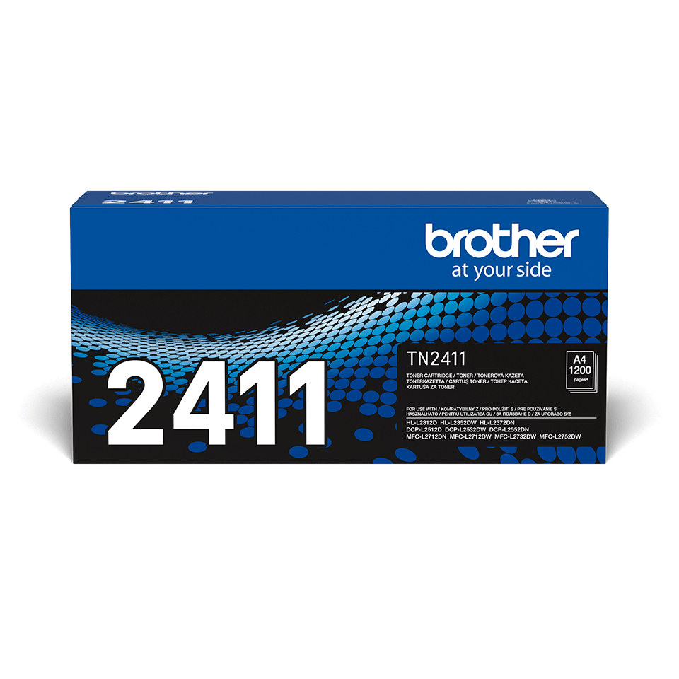 Brother TN2411 - Nero - originale - cartuccia toner - per Brother DCP-L2512, L2532, L2552, HL-L2312, L2352, L2372, MFC-L2712, L2732, L2752