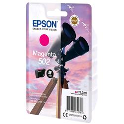 Epson 502 - 3.3 ml - magenta - originale - blister - cartuccia d'inchiostro - per Expression Home XP-5100, 5105, 5150, 5155; WorkForce WF-2860, 2865, 2880, 2885