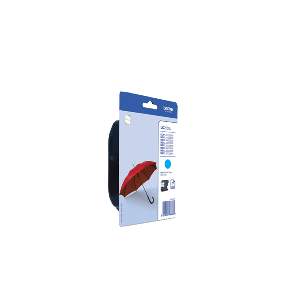 Brother LC225XLCBP - Alta resa - ciano - originale - blister - cartuccia d'inchiostro - per Brother DCP-J4120, MFC-J4420, J4620, J5320, J5620, J5625, J5720; Business Smart MFC-J4420