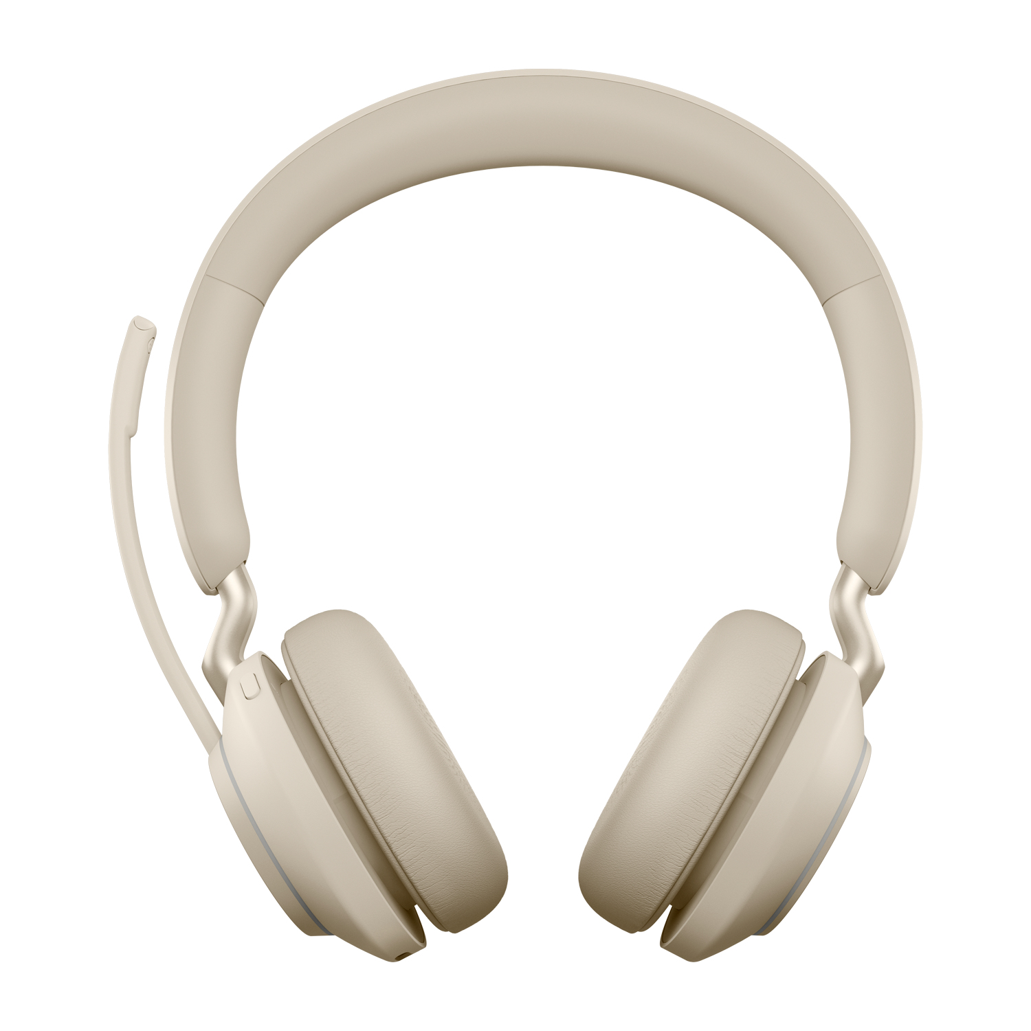 Jabra Evolve2 65 UC Stereo - Cuffie con microfono - on-ear - Bluetooth - senza fili - USB-C - isolamento dal rumore - beige