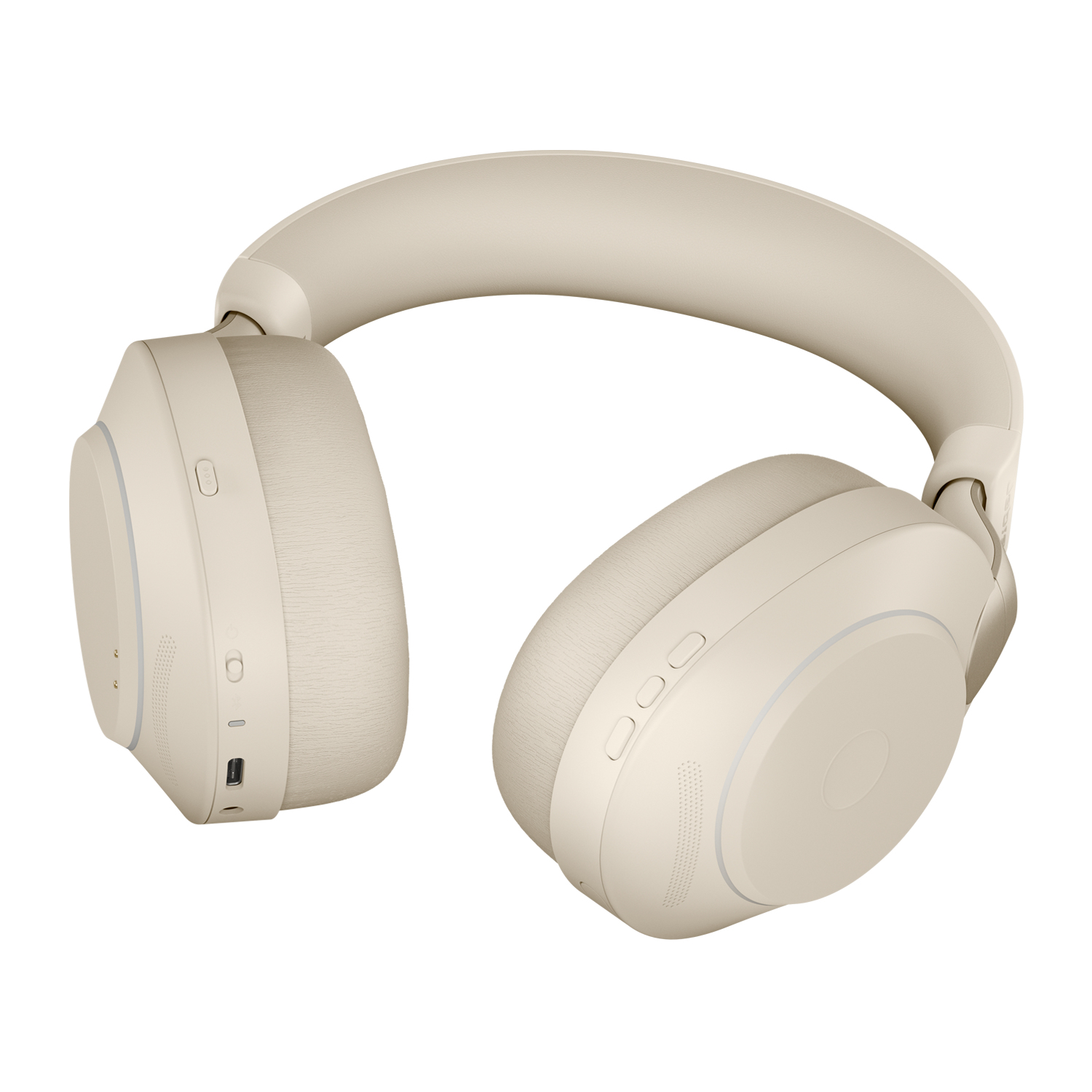 Jabra Evolve2 85 UC Stereo - Cuffie con microfono - dimensione completa - Bluetooth - senza fili, cablato - eliminazione rumore attivata - jack 3,5 mm - isolamento dal rumore - beige