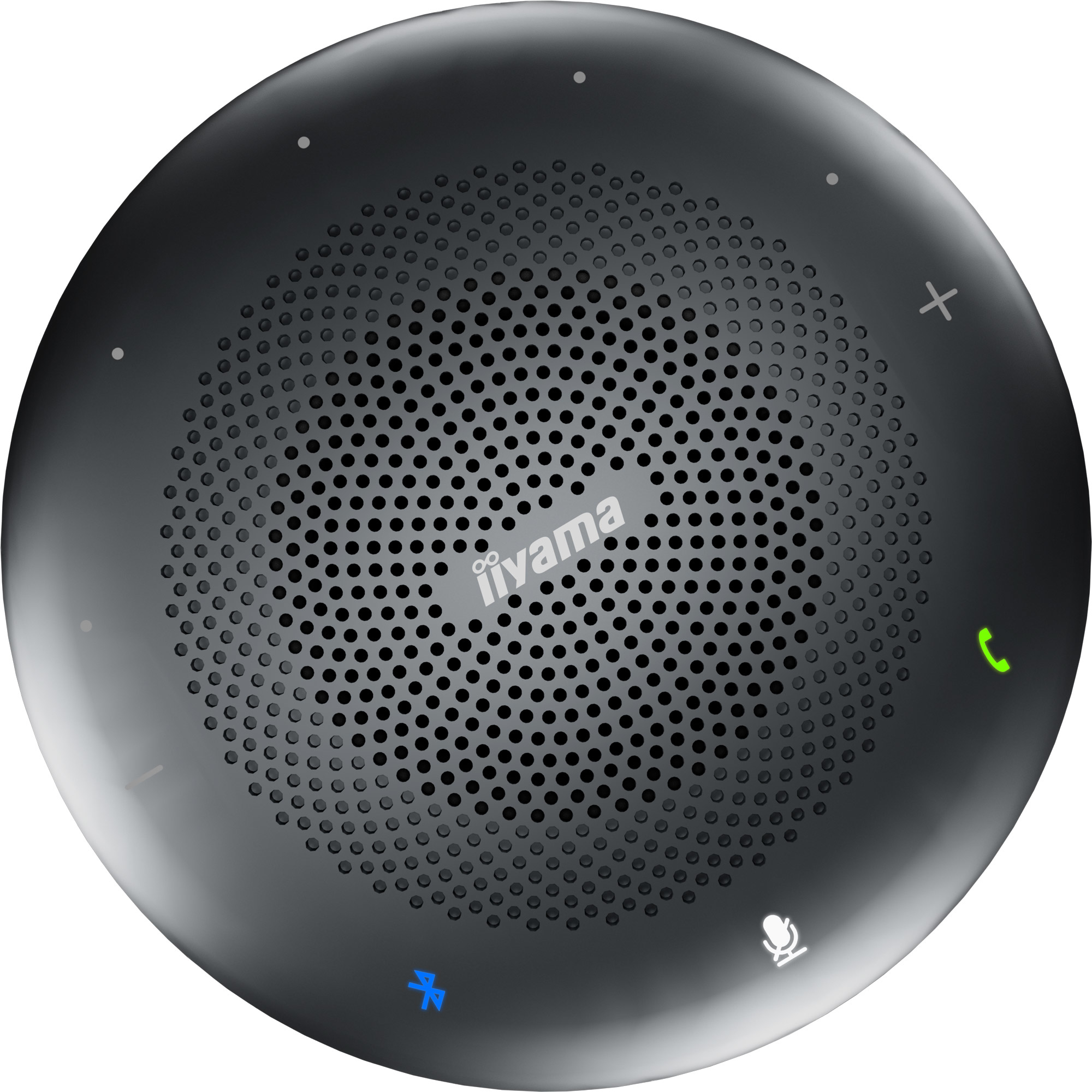 iiyama UC SPK01M - Vivavoce a mani libere - Bluetooth - senza fili, cablato - USB-C - USB, jack da 3,5 mm