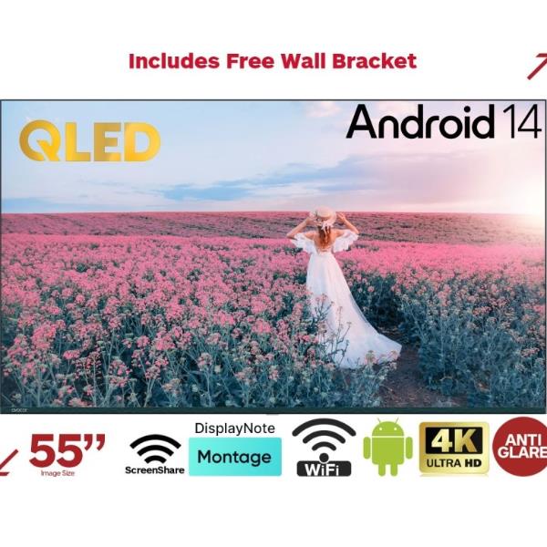 Avocor AVK-6510 - 65" Categoria diagonale K Series Display LCD retroilluminato a LED - QLED - segnaletica digitale interattiva - Android - 4K UHD (2160p) 3840 x 2160 - HDR - LED a illuminazione diretta