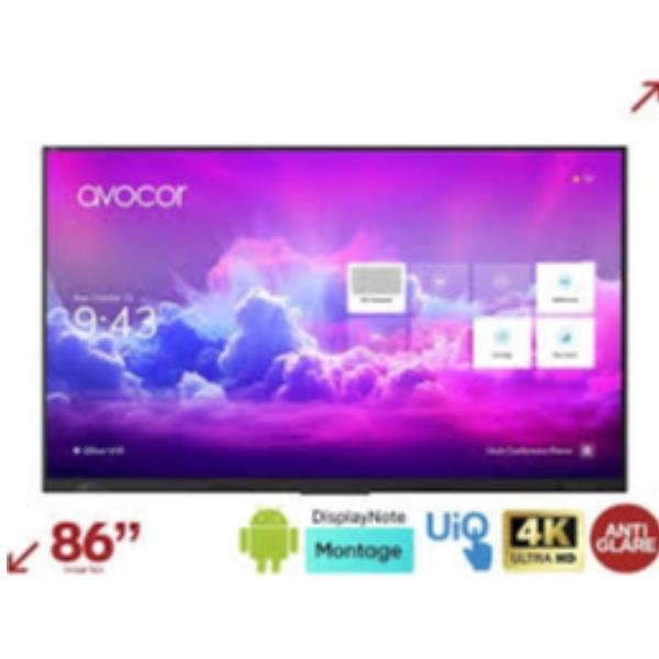 Avocor AVK-8510 - 85" Categoria diagonale K Series Display LCD retroilluminato a LED - QLED - segnaletica digitale interattiva - Android - 4K UHD (2160p) 3840 x 2160 - HDR - LED a illuminazione diretta