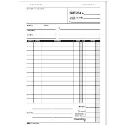 Blocco fatture 1 aliquota Iva - 50/50 fogli autoricalcanti - 23 x 15cm - Edipro