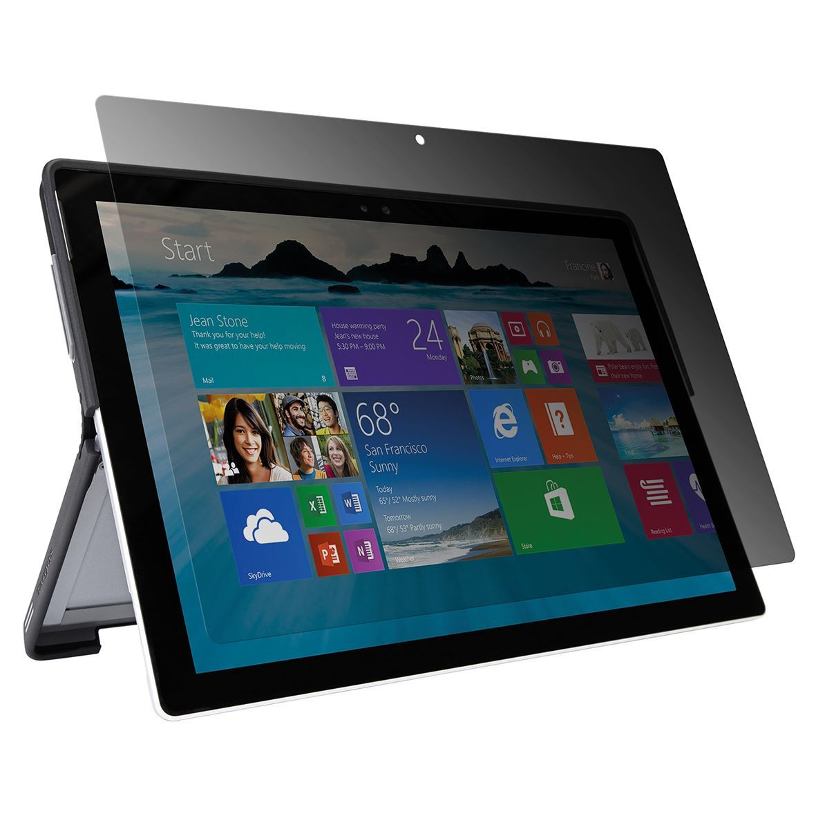 Targus Privacy Screen - Filtro privacy tablet PC - 12,3" - per Microsoft Surface Pro (metà 2017), Pro 4