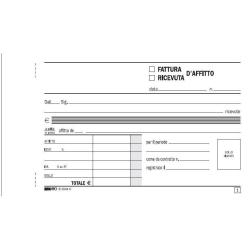 Blocco ricevute d'affitto - 50/50 fogli autoricaricanti - 9,9 x 17cm - 50 fogli - Edipro
