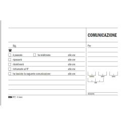 Blocco comunicazioni telefoniche - 50/50 fogli autoricalcanti - 9,9 x 17cm - Edipro