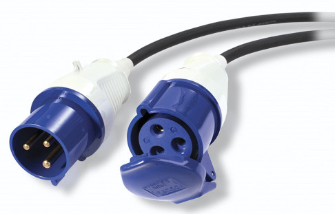 APC Modular IT Power Distribution Cable Extender - Prolunga alimentazione - IEC 60309 32A (M) a IEC 60309 32A (F) - 400 V c.a. V - 3 m - per P/N: SY16K48H-PDNB, SY32K48H-PDNB, SY48K48H-PDNB, SY64K96H-NB, SY96K160H-NB, SY96K96H-NB