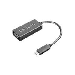 Lenovo - Adattatore USB/VGA - 24 pin USB-C (M) a HD-15 (VGA) (F) - Supporto 1920 x 1200 (WUXGA) - CRU - per ThinkBook 14s Yoga G2 IAP; ThinkCentre M75t Gen 2; ThinkPad P16 Gen 1; T14s Gen 3