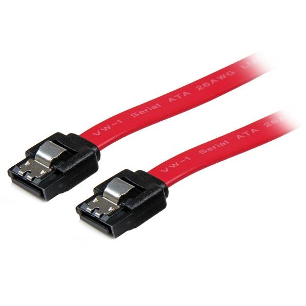 StarTech.com Cavo SATA a SATA latching 20 cm - F/F - Cavo SATA - Serial ATA 150/300/600 - SATA (R) a SATA (R) - 20 cm - chiusura aggancio - rosso - per P/N: 10P6G-PCIE-SATA-CARD, 2P6G-PCIE-SATA-CARD, 4P6G-PCIE-SATA-CARD, 6P6G-PCIE-SATA-CARD