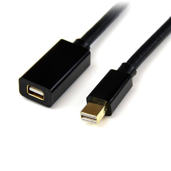 StarTech.com Cavo prolunga video Mini DisplayPort 1.2 ad alta risoluzione 4k x 2k da 90 cm - M/F - Prolunga DisplayPort - Mini DisplayPort (M) a Mini DisplayPort (F) - 0.9 m - chiusura aggancio, stampato - nero
