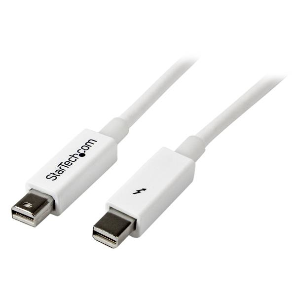 StarTech.com Cavo Thunderbolt bianco da 0,5 m - M/M (TBOLTMM50CMW) - Cavo Thunderbolt - Mini DisplayPort (M) a Mini DisplayPort (M) - Thunderbolt 2 - 50 cm - bianco