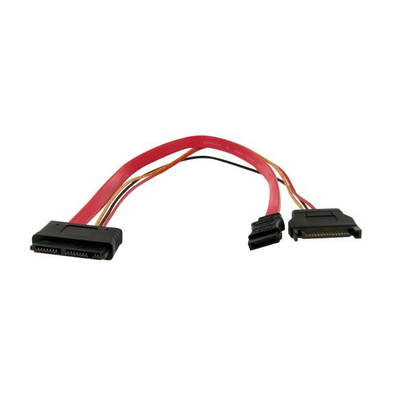 StarTech.com Cavo adattatore di alimentazione Micro SATA a SATA, 30 cm - Cavo SATA - Serial ATA 150/300/600 - Micro SATA (R) a SATA, alimentazione SATA - 30 cm - rosso
