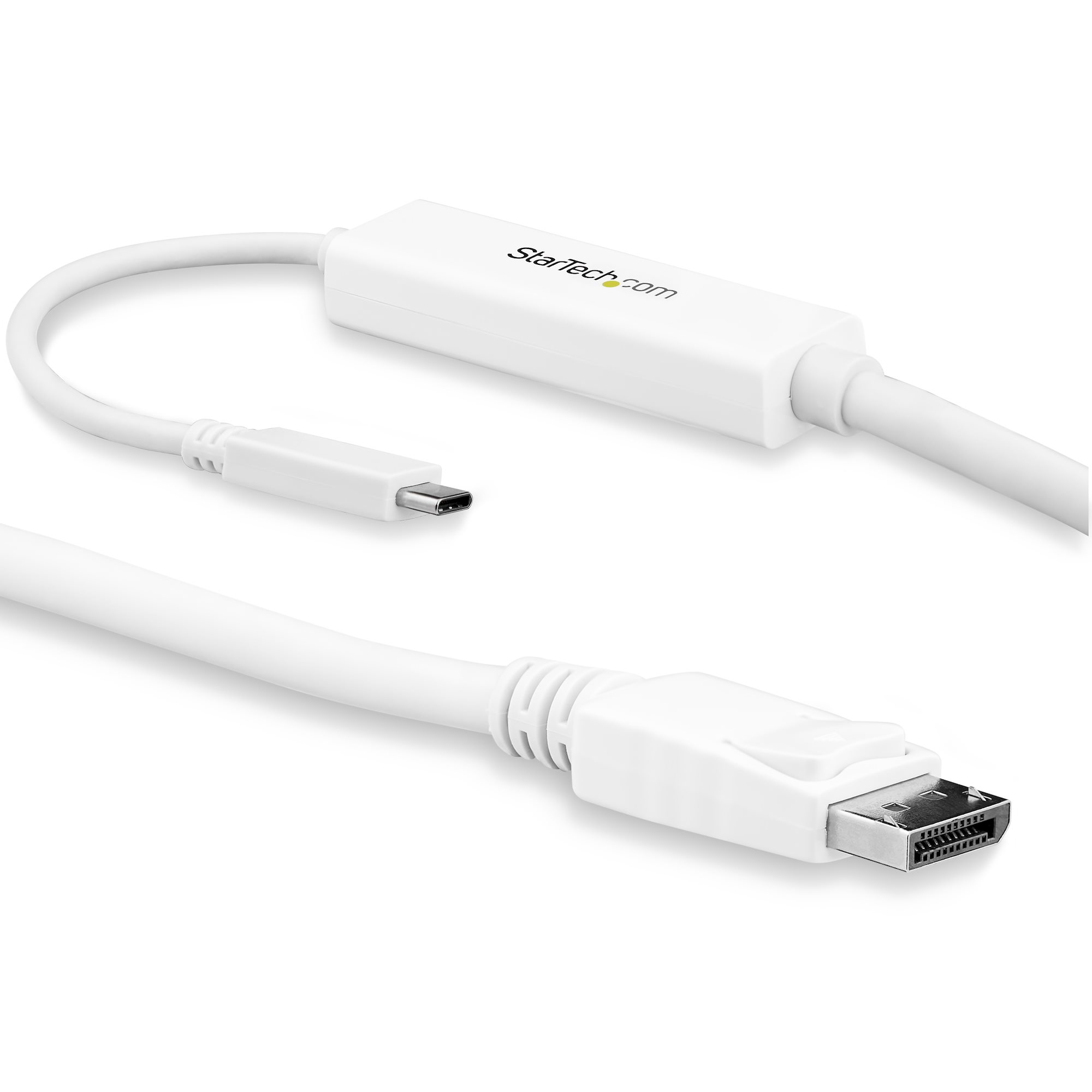 StarTech.com Cavo Adattatore USB-C a DisplayPort da 3m - 4k 60hz - Bianco - Adattatore USB Tipo-C - Compatible con Thunderbolt 3 - Adattatore video esterno - STM32F072CBU6 - USB-C - DisplayPort - bianco