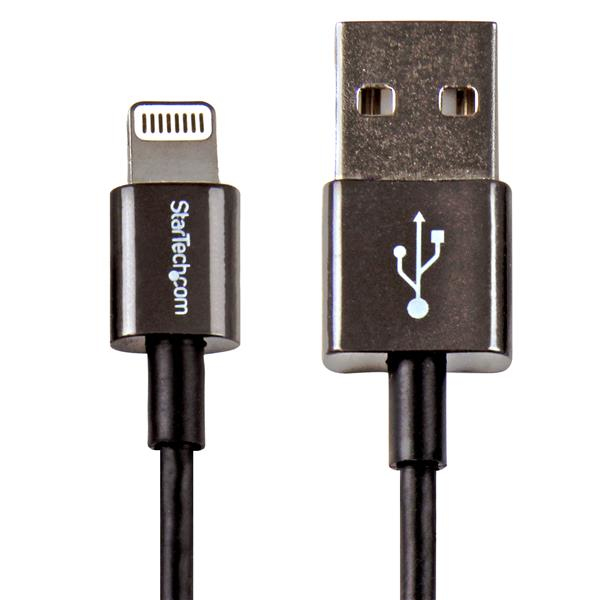 StarTech.com Cavo Lightning a USB con connettori in metallo Apple Premium - 1 m - Nero - Cavo Lightning - Lightning maschio a USB maschio - 1 m - nero - per P/N: HB30C4AFS
