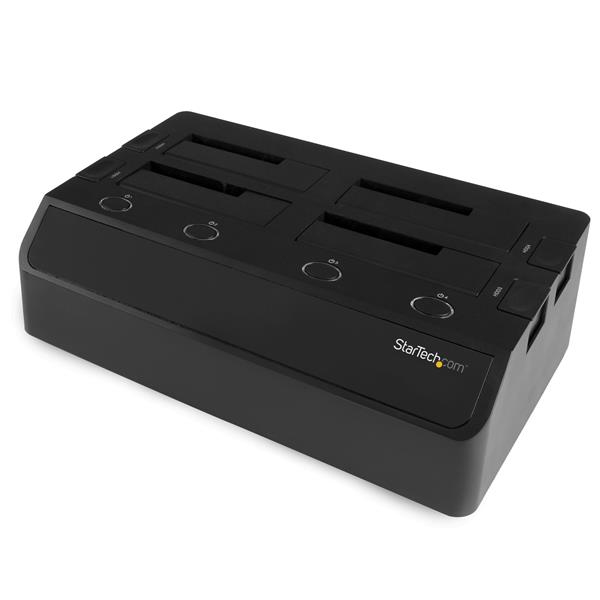 StarTech.com Docking Station a 4 alloggiamenti per SSD/HDD da 2,5"/3,5" - eSATA/USB 3.0 a SATA (6Gbps) - Contenitore memoria - 4 alloggiamenti (SATA-600)