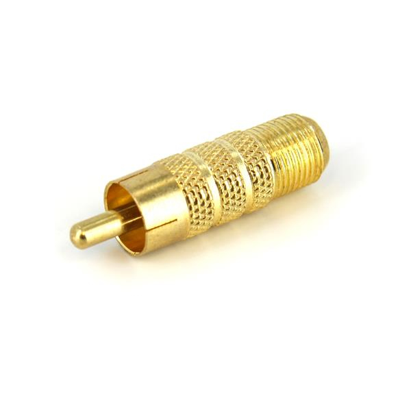 StarTech.com Adattatore Coassiale da RCA a Tipo F - M/F - Adattatore video - video composito - RCA maschio a Connettore F femmina - oro