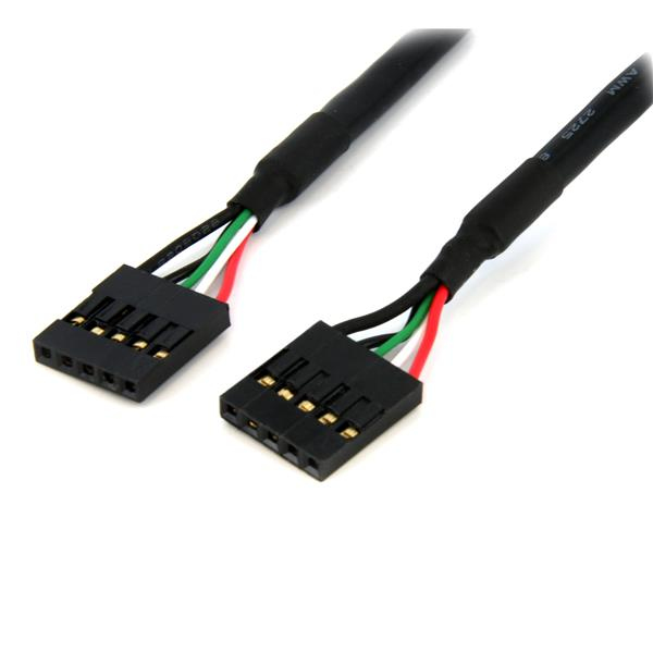 StarTech.com Cavo interno USB IDC 5 pin collettore scheda madre 60 cm - F/F - Cavo USB - IDC a 5 pin (F) a IDC a 5 pin (F) - USB 2.0 - 60.7 cm - nero