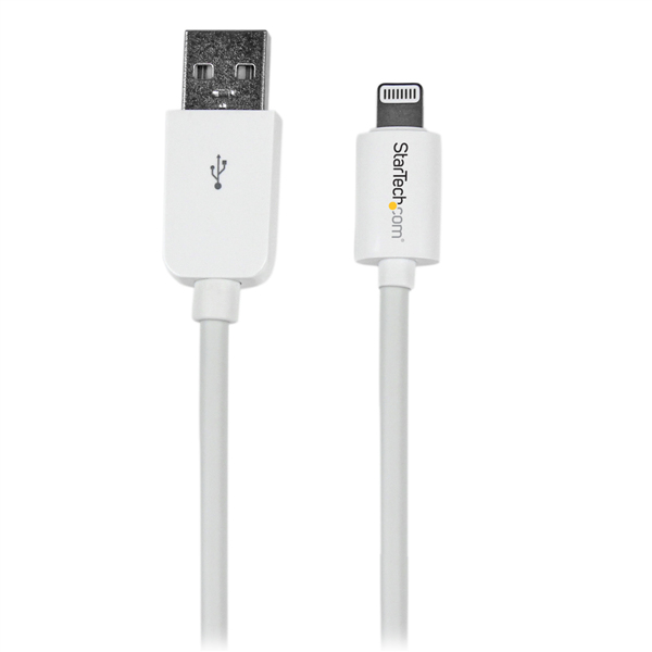 StarTech.com Cavo da USB a Lightning da 15 cm - Cavo di ricarica per iPhone / iPad / iPod - Certificato Apple MFi - Bianco (USBLT15CMW) - Cavo Lightning - Lightning maschio a USB maschio - 15 cm - a doppia schermatura - bianco - per P/N: USB2PCARBK, USB2PCARBKS, USBLT2PCARW, USBUB2PCARB
