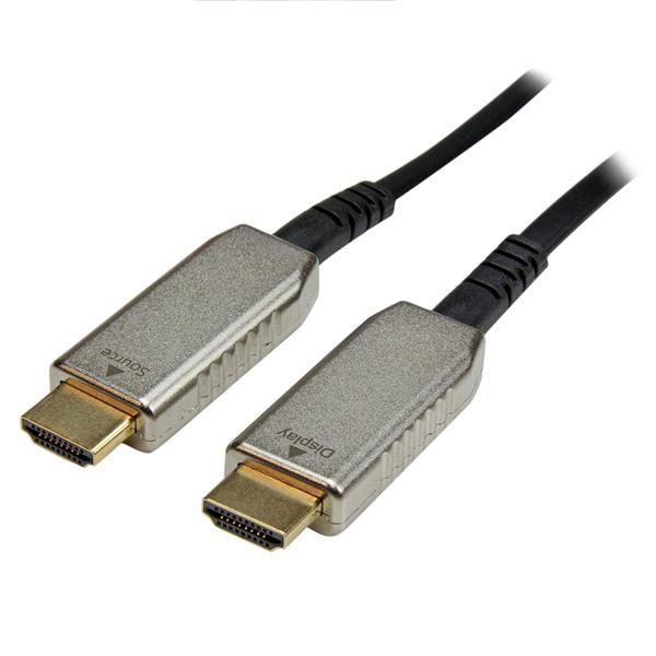 StarTech.com Cavo HDMI ad alta velocità Ultra HD 4k x 2k attivo a fibra ottica AOC da 30 m - M/M - Cavo HDMI - HDMI maschio a HDMI maschio - 30 m - ibrido fibra-coassiale (HFC) - giallo