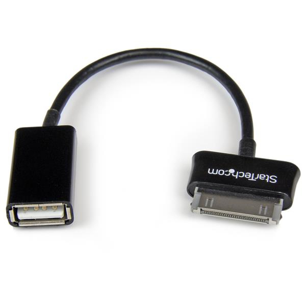 StarTech.com Cavo adattatore USB OTG per Samsung Galaxy Tab - Cavo USB - USB femmina a connettore per docking a 30 pin Samsung maschio - 15.24 cm - schermato - nero - per Samsung Galaxy Tab, Tab 10, Tab 2, Tab 7.0, Tab 7.7, Tab 8.9, Tab WiFi