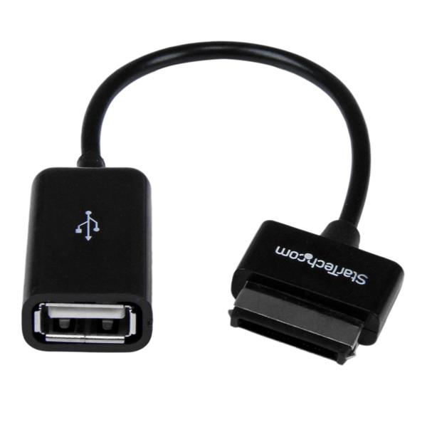 StarTech.com Cavo adattatore OTG USB per ASUS Transformer Pad e Eee Pad Transformer / Slider - Cavo USB - Connettore a base di aggancio ASUS a 40 pin maschio a USB femmina - 15.24 cm - schermato - nero - per ASUS Eee Pad Transformer Prime TF201, TF101; Transformer Pad TF300, TF700, TF701