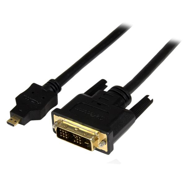 StarTech.com Cavo Micro HDMI a DVI-D 3 m - M/M - Cavo adattatore - DVI-D maschio a 19 pin micro HDMI Type D maschio - 3 m - schermato - nero
