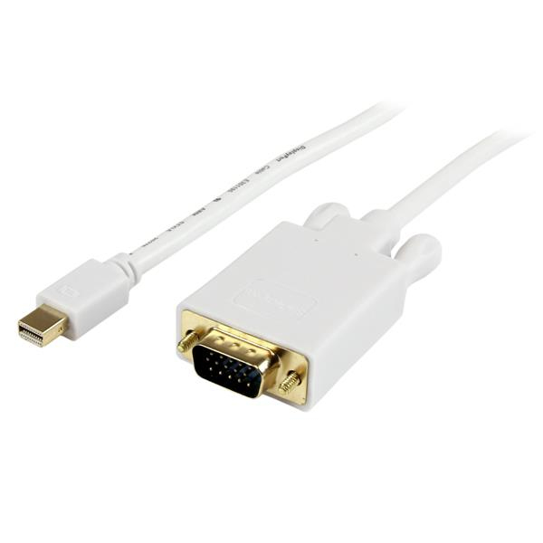 StarTech.com Cavo convertitore adattatore Mini DisplayPort a VGA da 4,5 m - mDP a VGA 1920x1200 - Bianco - Convertitore video - VGA - DisplayPort - bianco