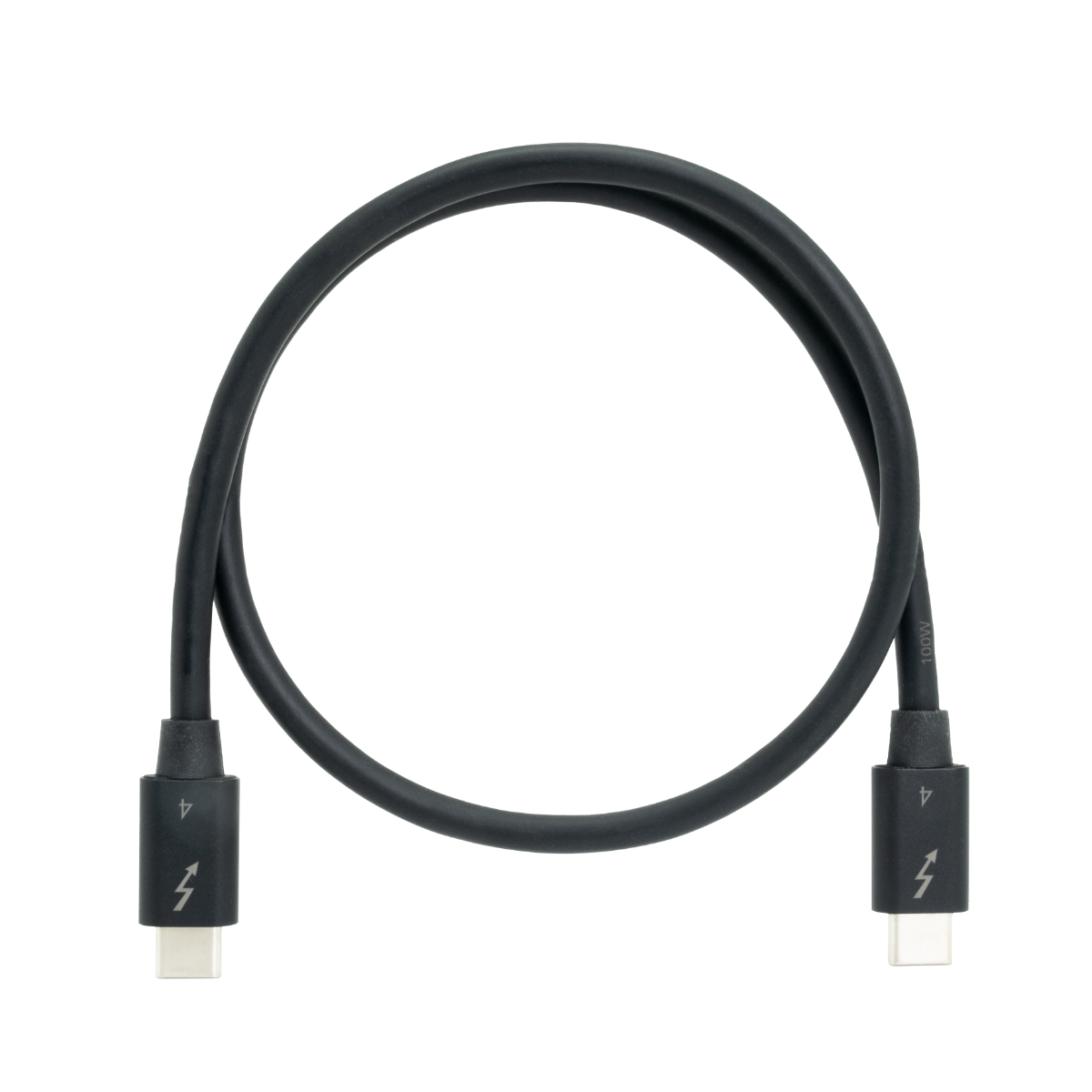 QNAP CAB-TBT4-0M5 - Cavo USB - 24 pin USB-C (M) a 24 pin USB-C (M) - Thunderbolt 4 - 50 cm - passivo, velocità di trasferimento dati fino a 40 Gbps