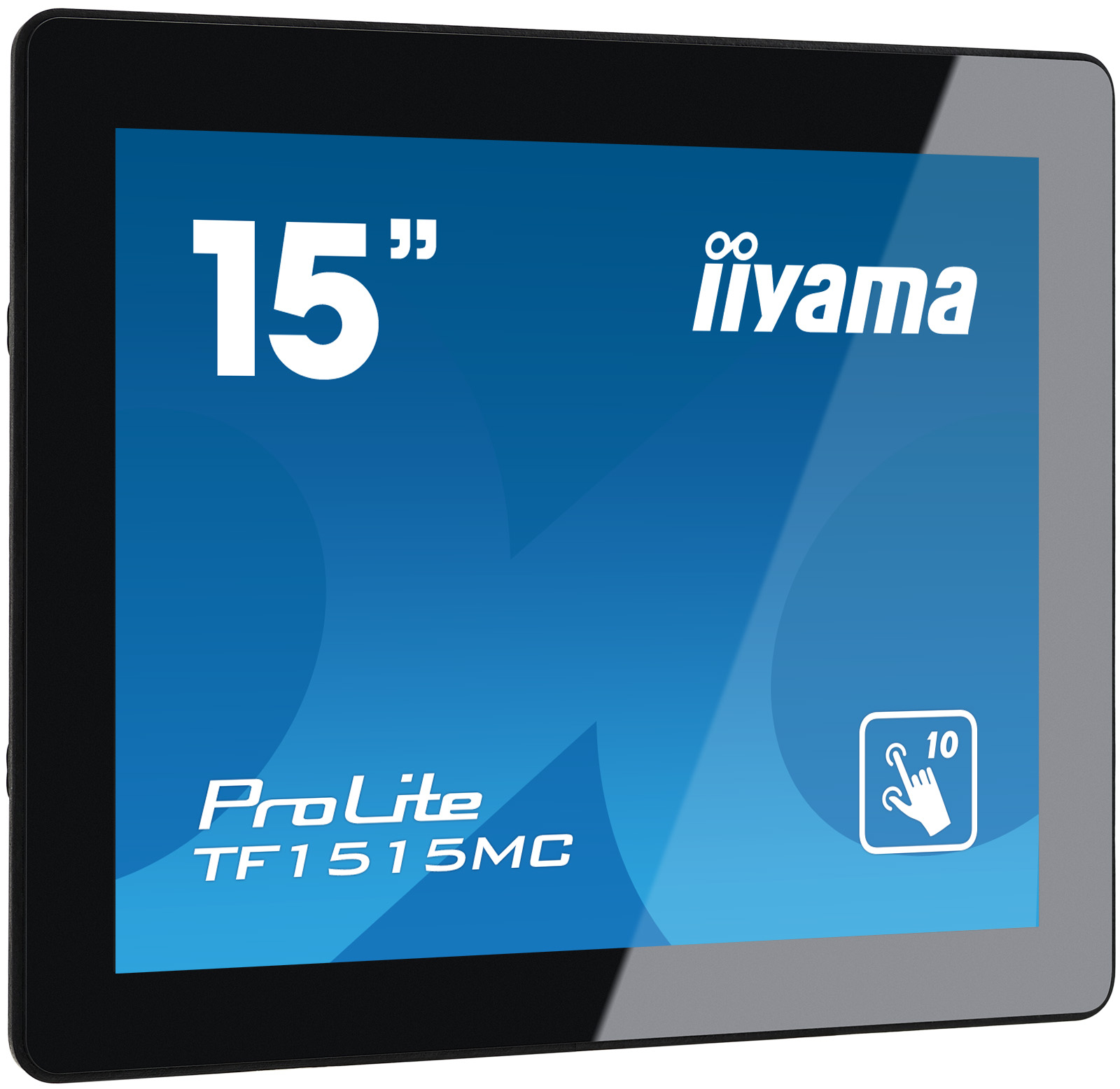 iiyama ProLite TF1515MC-B2 - Monitor a LED - 15" - telaio aperto - touchscreen - 1024 x 768 - TN - 350 cd/m² - 800:1 - 8 ms - HDMI, VGA, DisplayPort - nero