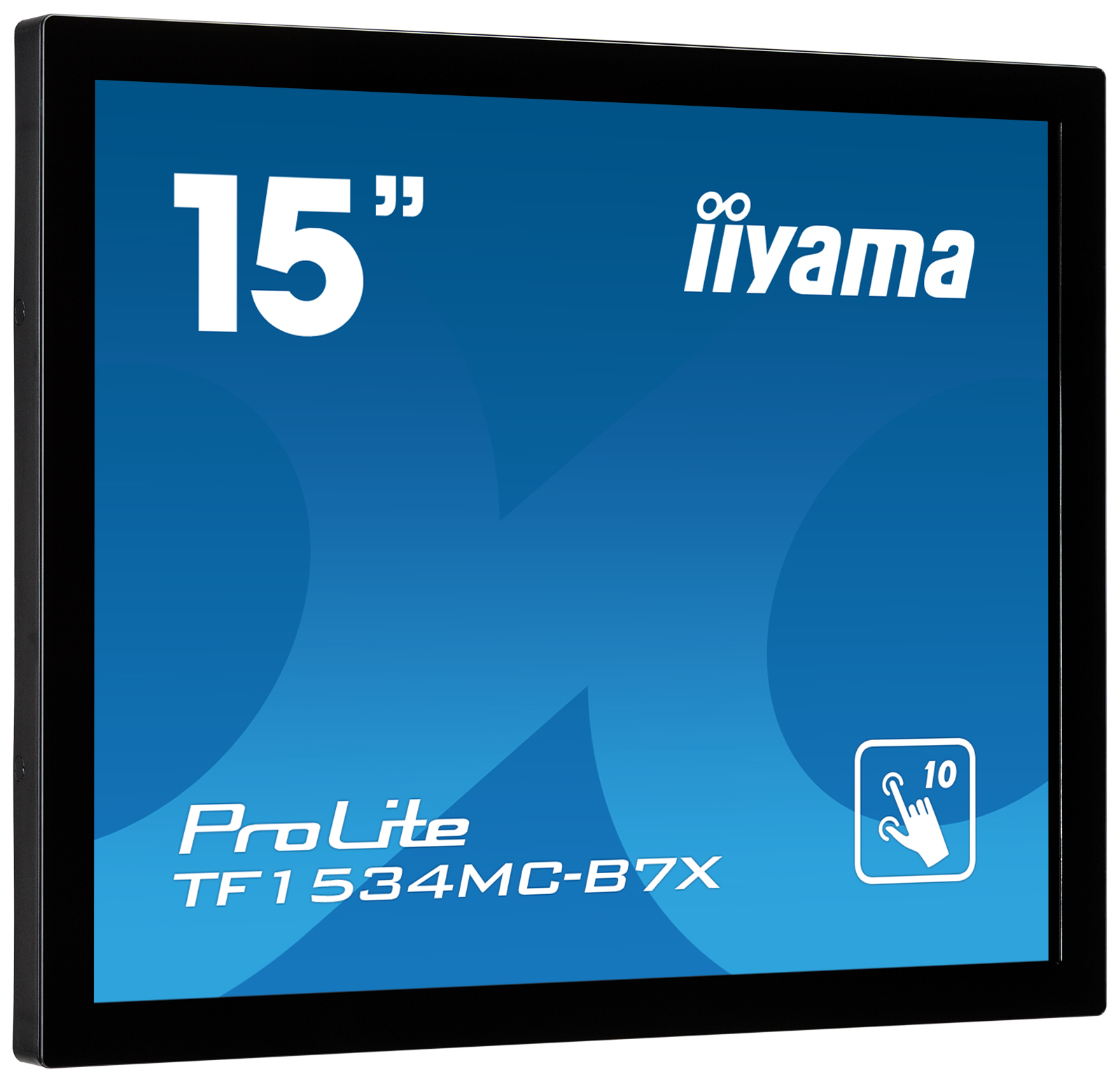 iiyama ProLite TF1534MC-B7X - Monitor a LED - 15" - telaio aperto - touchscreen - 1024 x 768 - TN - 370 cd/m² - 700:1 - 8 ms - HDMI, VGA, DisplayPort - nero