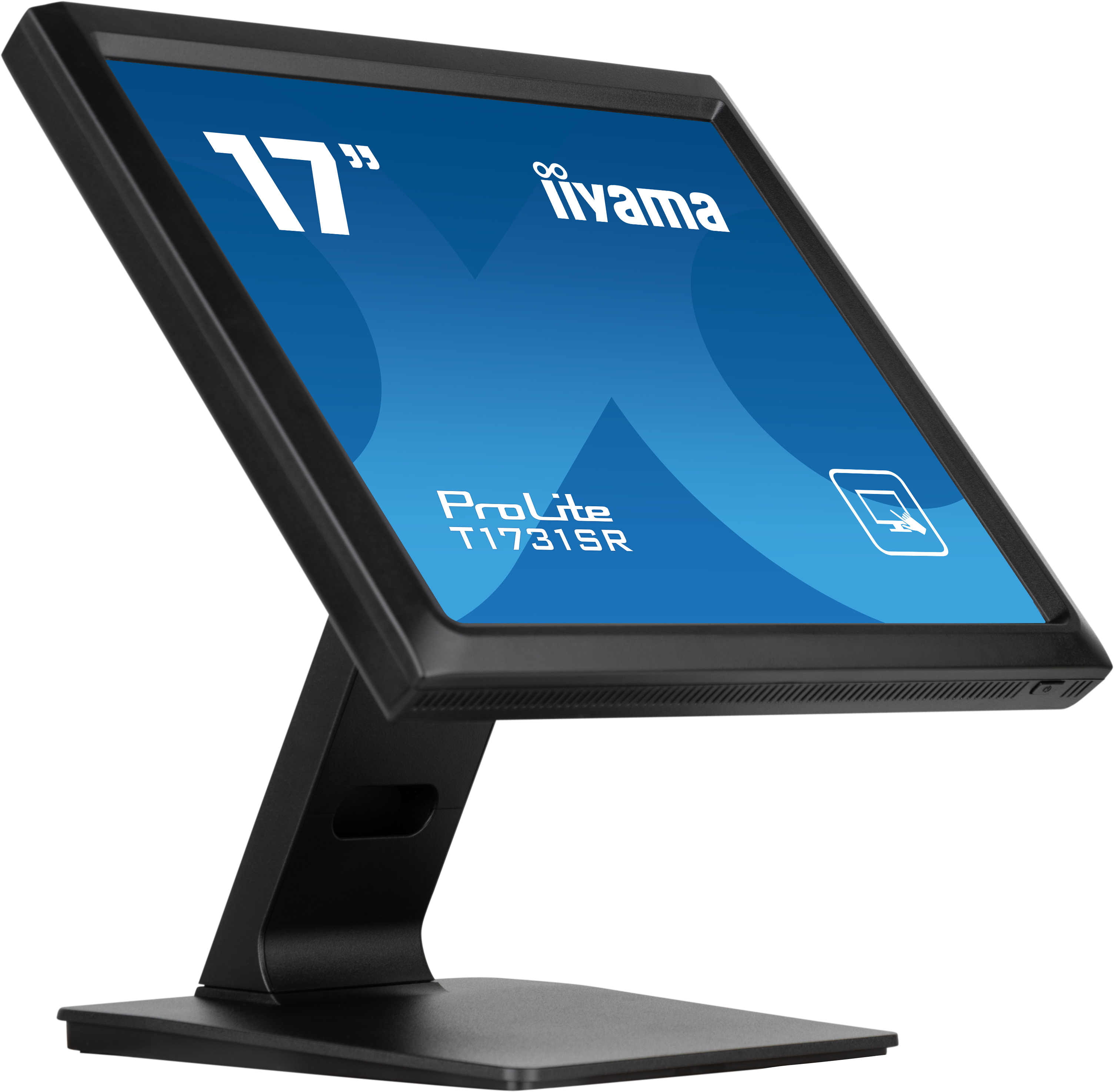 iiyama ProLite T1731SR-B1S - Monitor a LED - 17" - touchscreen - 1280 x 1024 - TN - 250 cd/m² - 1000:1 - 5 ms - HDMI, VGA, DisplayPort - altoparlanti - nero, opaco